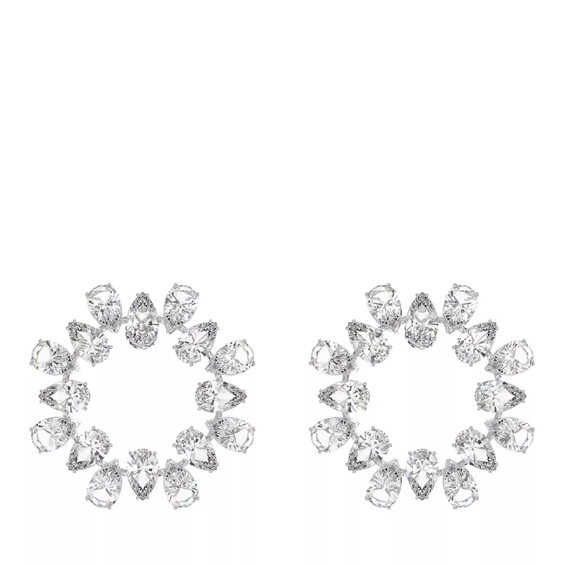 Swarovski Earcuffs Millenia hoop Pear cut Rhodium plated White