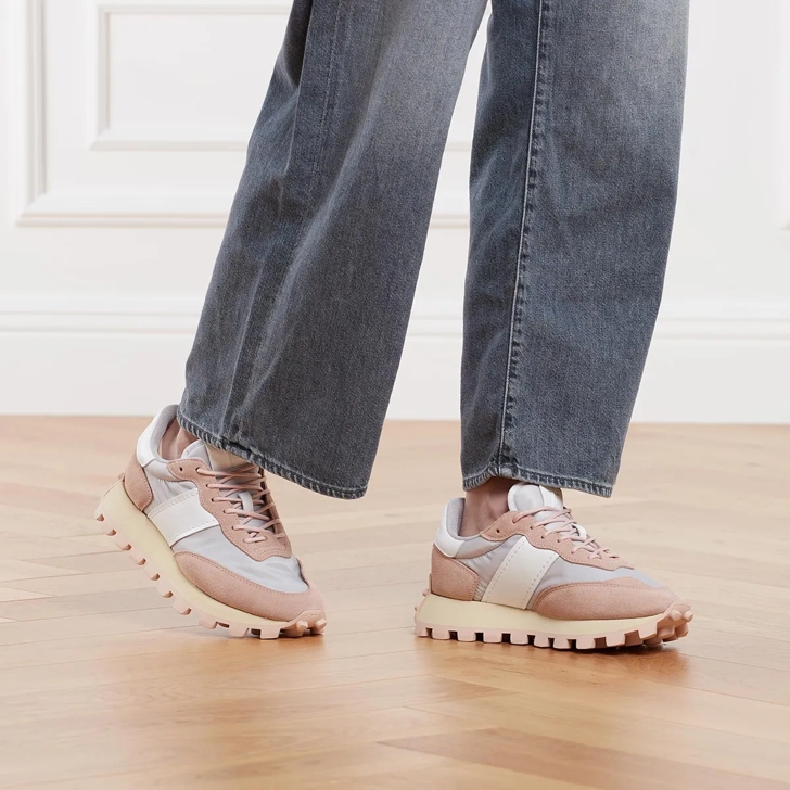 セール★Tod's SPORTIVA RUN Tod's Sportiva Run 25K Allacciata Rose / Beige | Low-Top