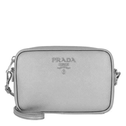 Prada Logo Crossbody Bag Leather Cromo Crossbody Bag