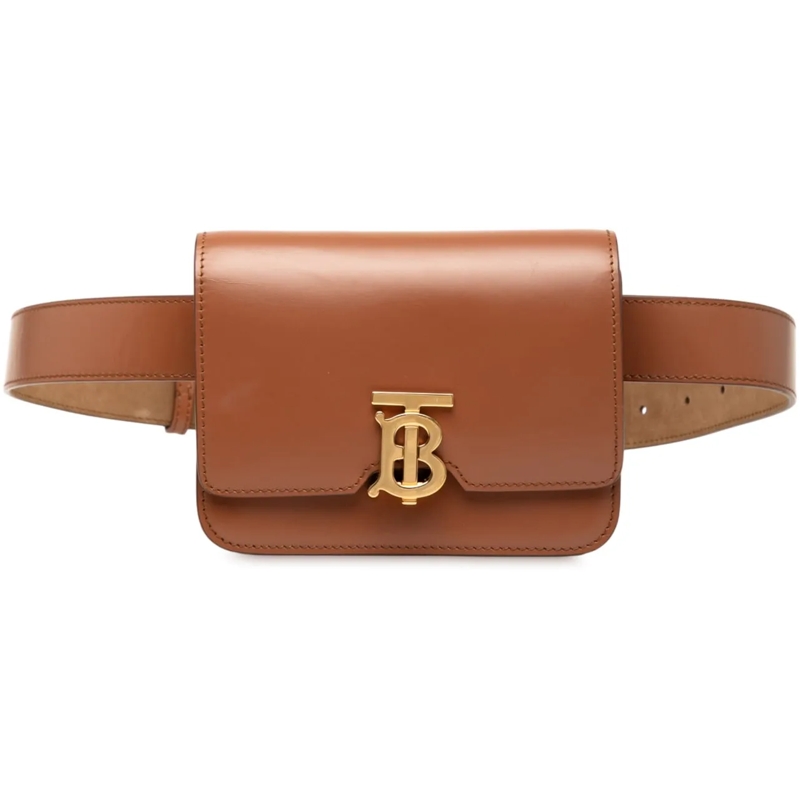 Burberry Gürteltasche Leather TB Belt Bag braun