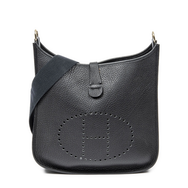 Hermès Crossbody Bag Evelyne I GM schwarz