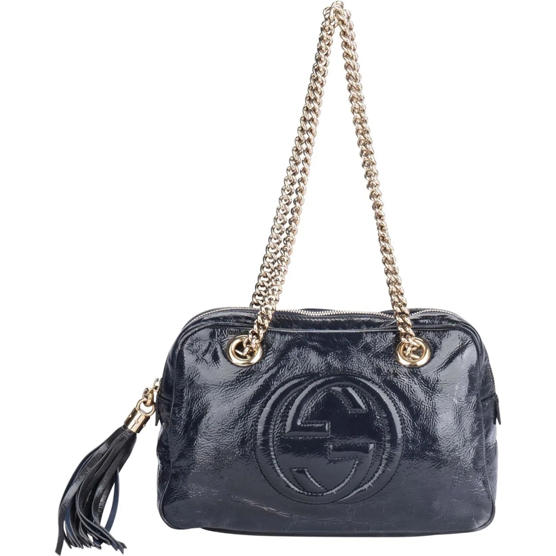 Gucci Schultertasche Gucci GG Patent Leather Soho Chain Shoulder Bag mehrfarbig