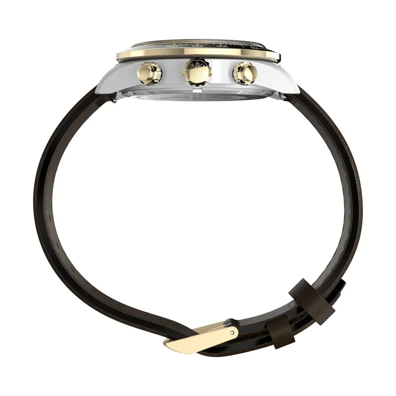 Timex Quarzuhr Quarz-Chronographenuhr Waterbury Heritage Chronogr braun(Image 5)