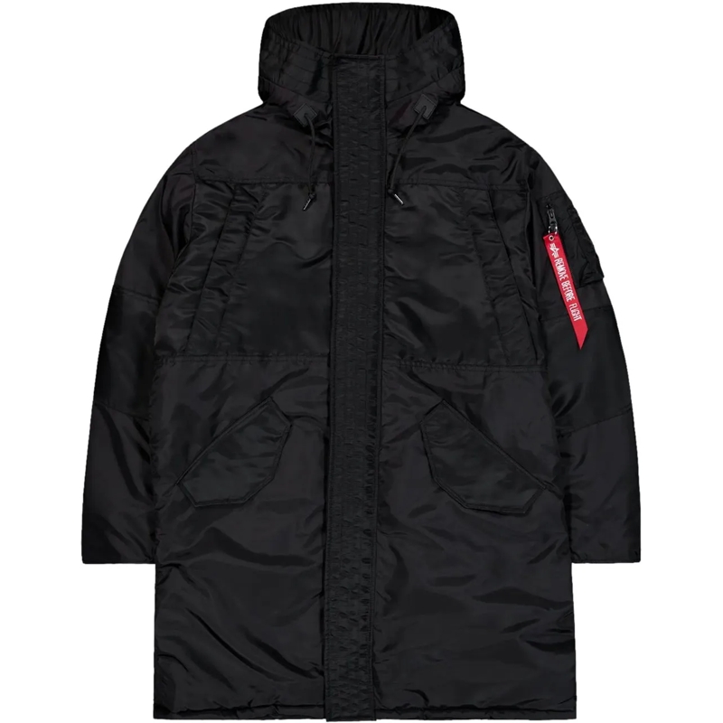 Alpha Industries Doudoune Giacca Field Parka Nera schwarz