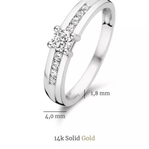 Isabel Bernard Ring Saint Germain De Rennes 14 Karat Ring With Zirconi White Gold (Image 3)