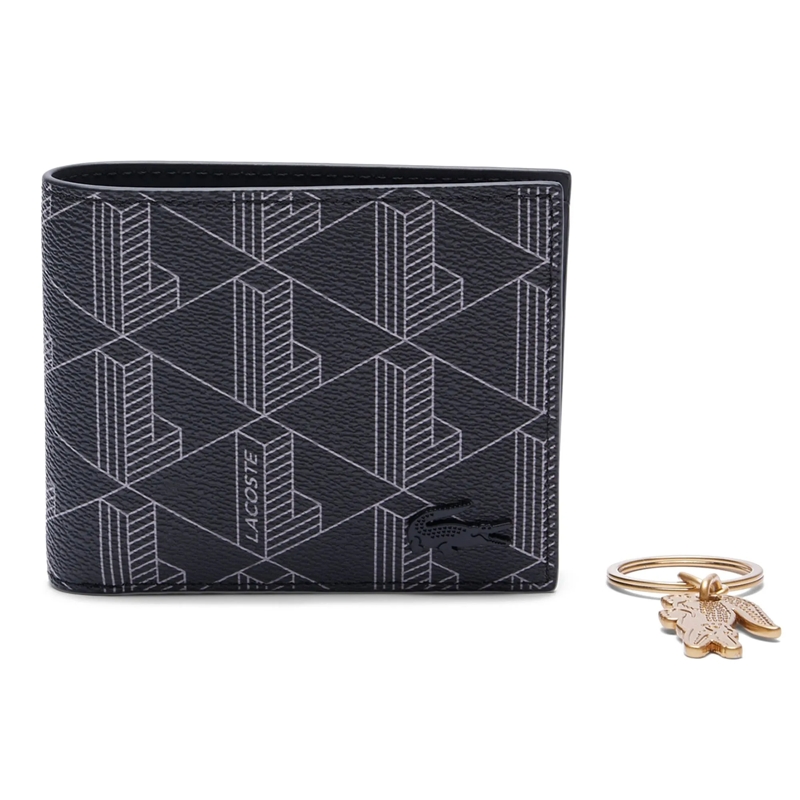 Lacoste Geldbörse Lacoste LACOSTE Herren Geldbörse mit Schlüsselanhä schwarz