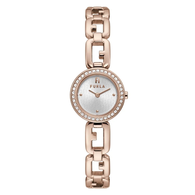 Furla Quarzuhr Analoge Quarzuhr Furla Arco Chain rosa