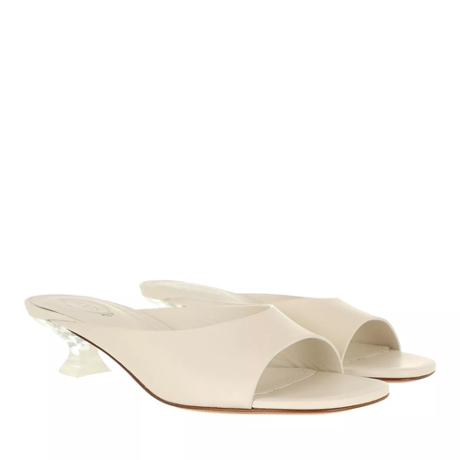 Tod's Sandals Leather White Mule