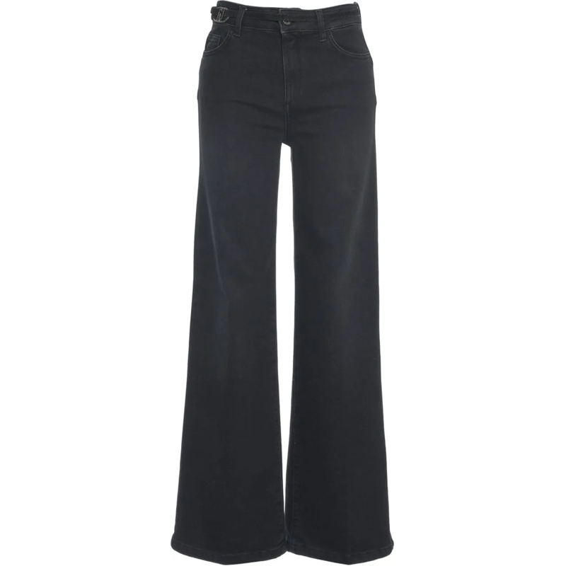 LIU JO Slim-Fit-Jeans Jeans with waist belt schwarz