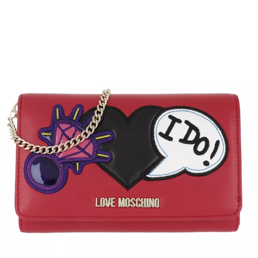 Love Moschino Crossbody Wallet Rosso Wallet On A Chain