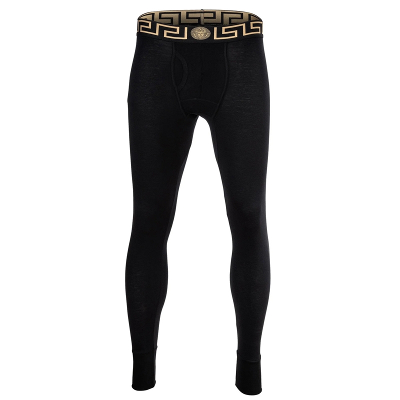 Versace  UNDERPANTS LONG JOHN JERSEY TOPEKA BI-STRETCH COTT schwarz