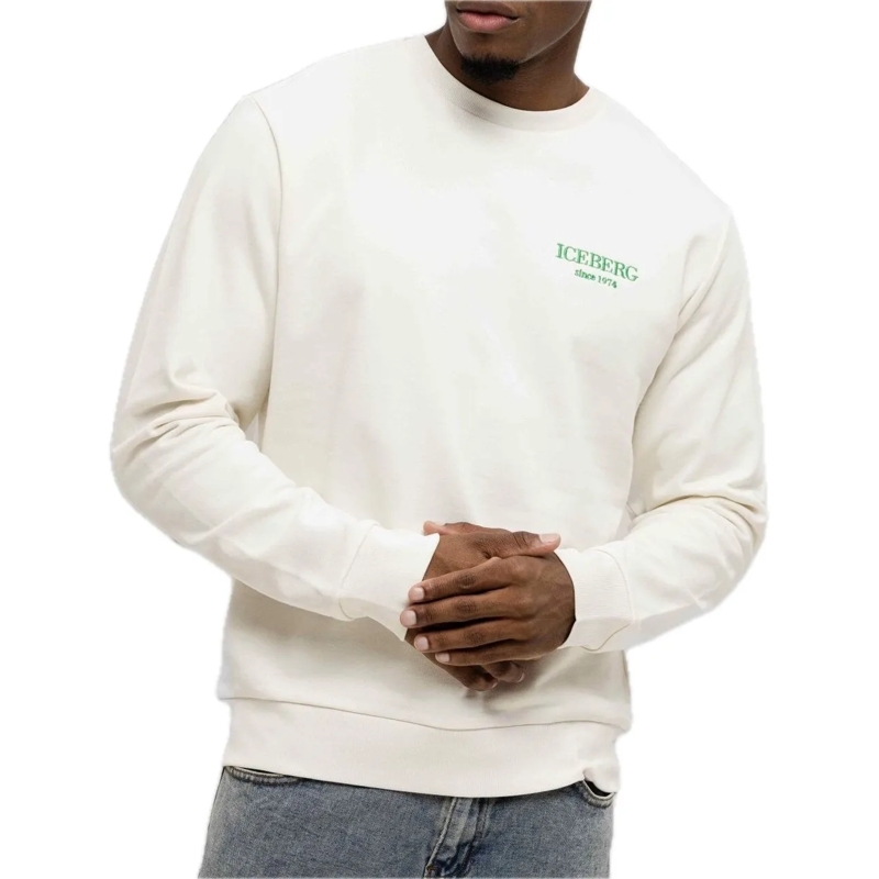 Iceberg  Sweater Small Branding Off White weiß