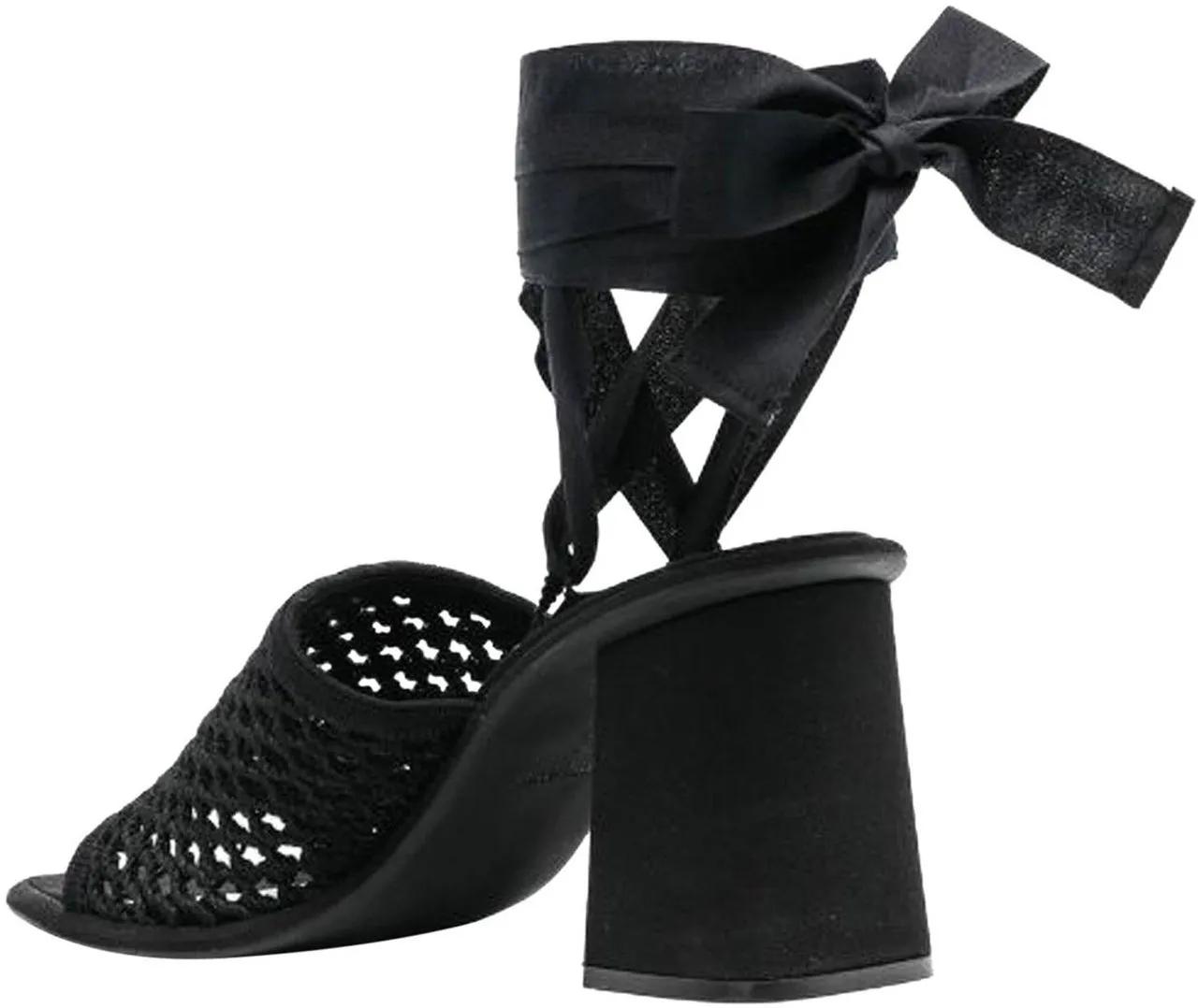 Thumbnail - Miu Miu Sandalen - Miu Miu Macrame Sandals - Gr. 36,5 (EU) - in Schwarz - für Damen