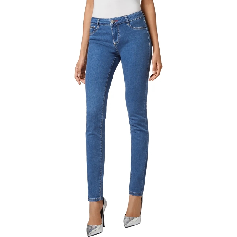 Philipp Plein Skinny-Leg-Jeans Jeggings blau(Image 4)