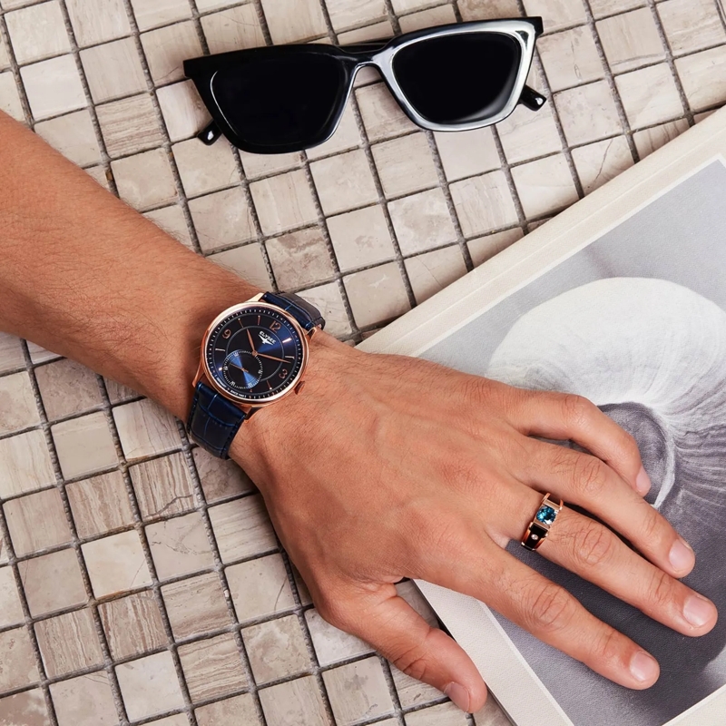 Elysee Automatikuhr BIG EYE blau(Image 4)