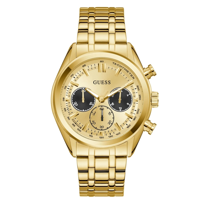 Guess Quarzuhr Quarz-Analoguhr Dawson gold