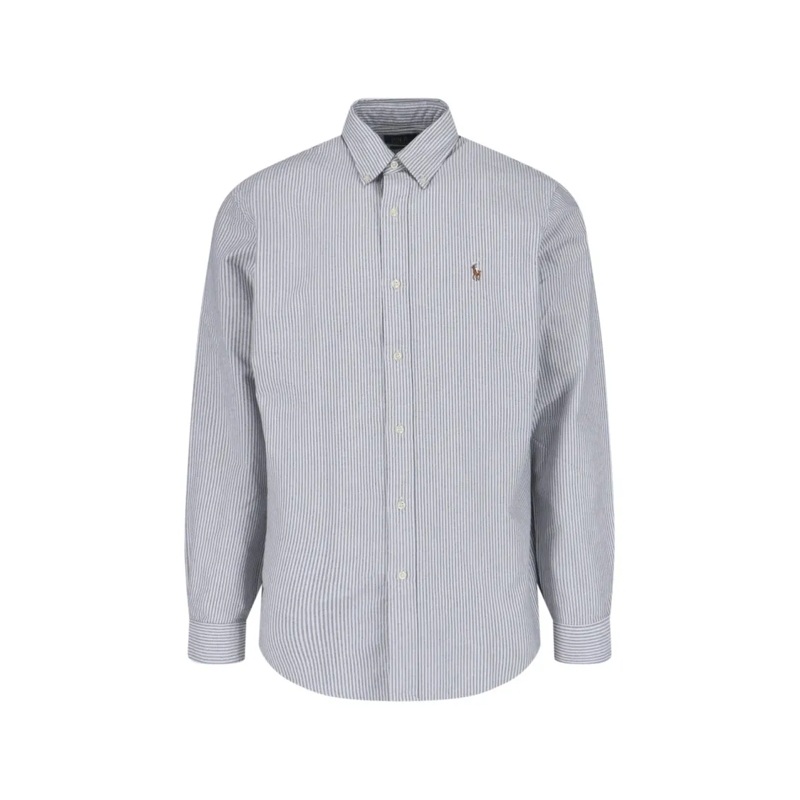Polo Ralph Lauren Chemise Tailored White Button-Down Shirt With Pointed Coll Blue