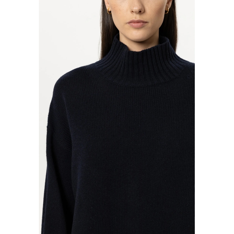 Luisa Cerano Pullover Turtleneck aus Woll-Mix winter navy(Image 5)