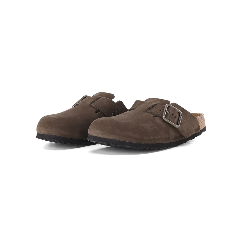 Birkenstock Mules Pantolette Boston Wire Buckle grau