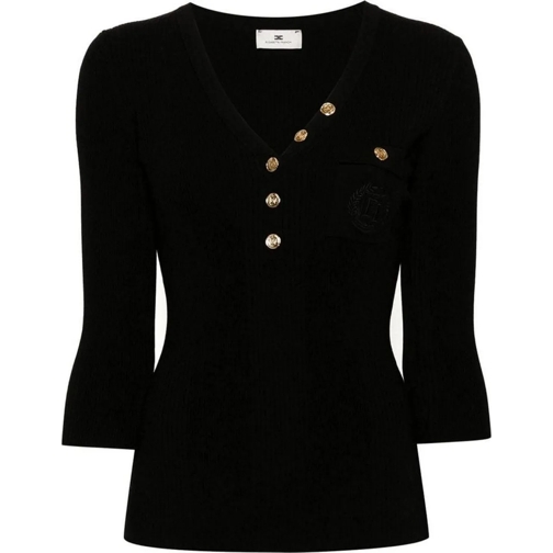 Elisabetta Franchi Sweatshirts Sweaters Black schwarz