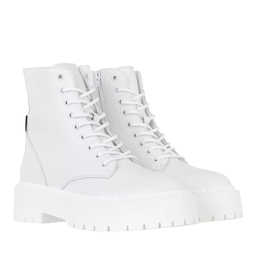 Steve Madden Skylar Bootie White White Lace up Boots