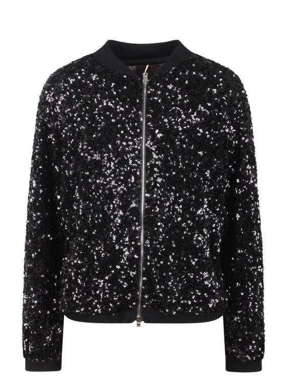 Herno - Resort Shiny Expression Bomber Jacket - Größe 44 - schwarz