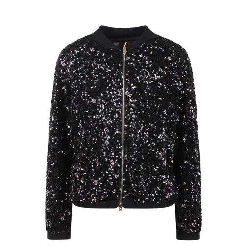 Herno Resort Shiny Expression Bomber Jacket Black 