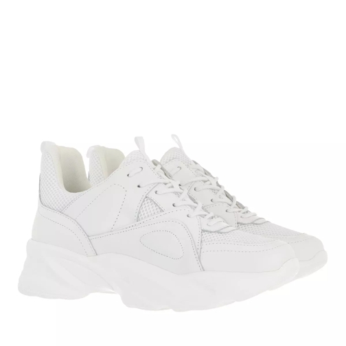 Steve Madden Movement Sneaker Leather/Fabric White Low-Top Sneaker
