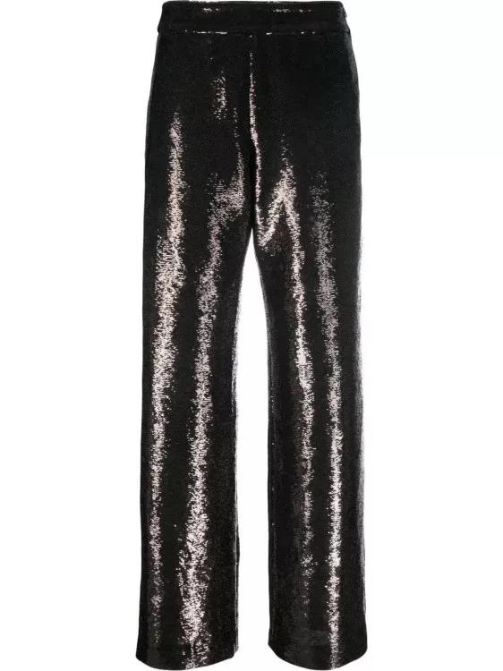 Golden Goose - Wide-Leg Sequin-Embellished Trousers - Größe 40 - black