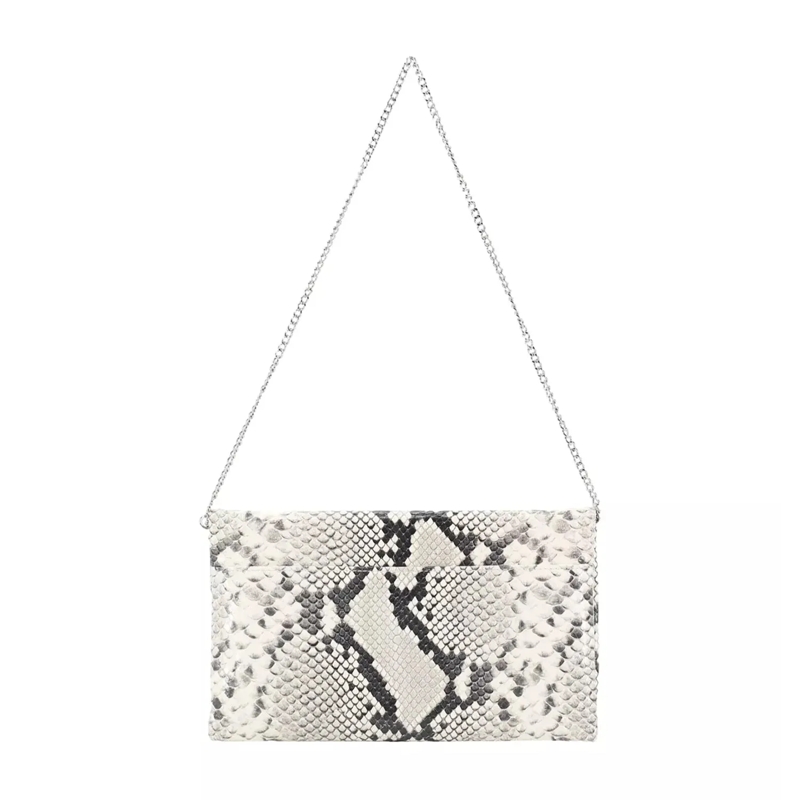 Abro Crossbodytas Clutch aus Leder weiß(Image 2)