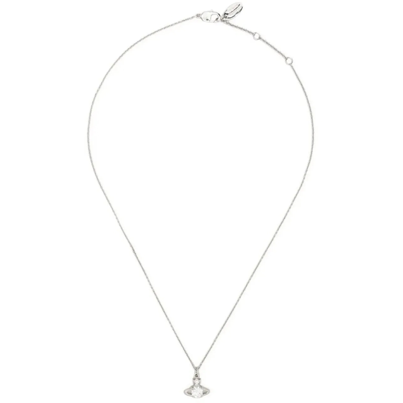 Vivienne Westwood Créoles Reina Pendant Platinum White weiß