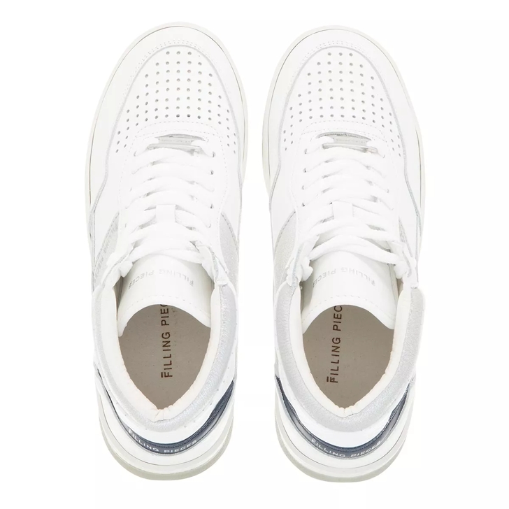Filling Pieces Mid Ace Spin Silver High Top Sneaker