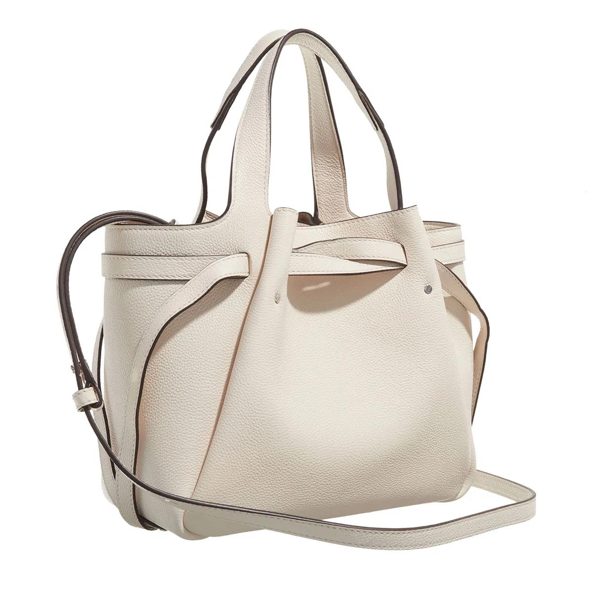 TORY BURCH Satchels Romy Pebbled Satchel in crème