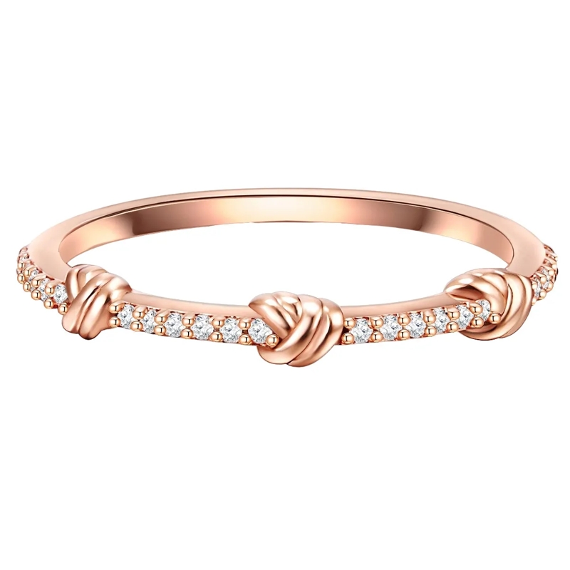 Glanzstücke München Ring Sterling Silber Ring Zirkonia rosegold