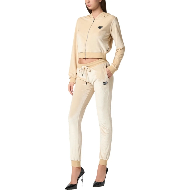 Philipp Plein Daunenjacke Sweatjacke Mit Kapuze Skull Mit Schmucksteinen beige(Image 4)