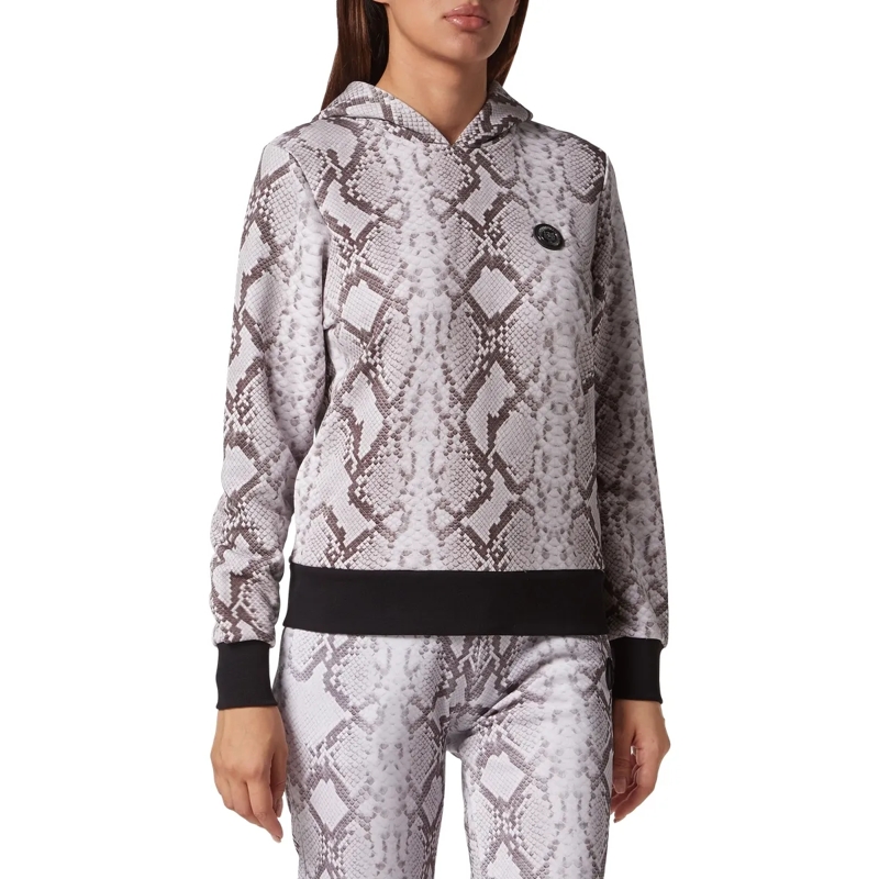 Plein Sport Daunenjacke Sweatjacke Mit Kapuze Python grau(Image 3)