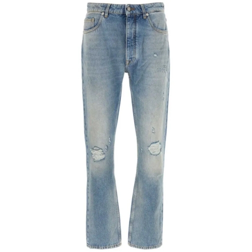 Palm Angels Jeans Logo Jeans Blue