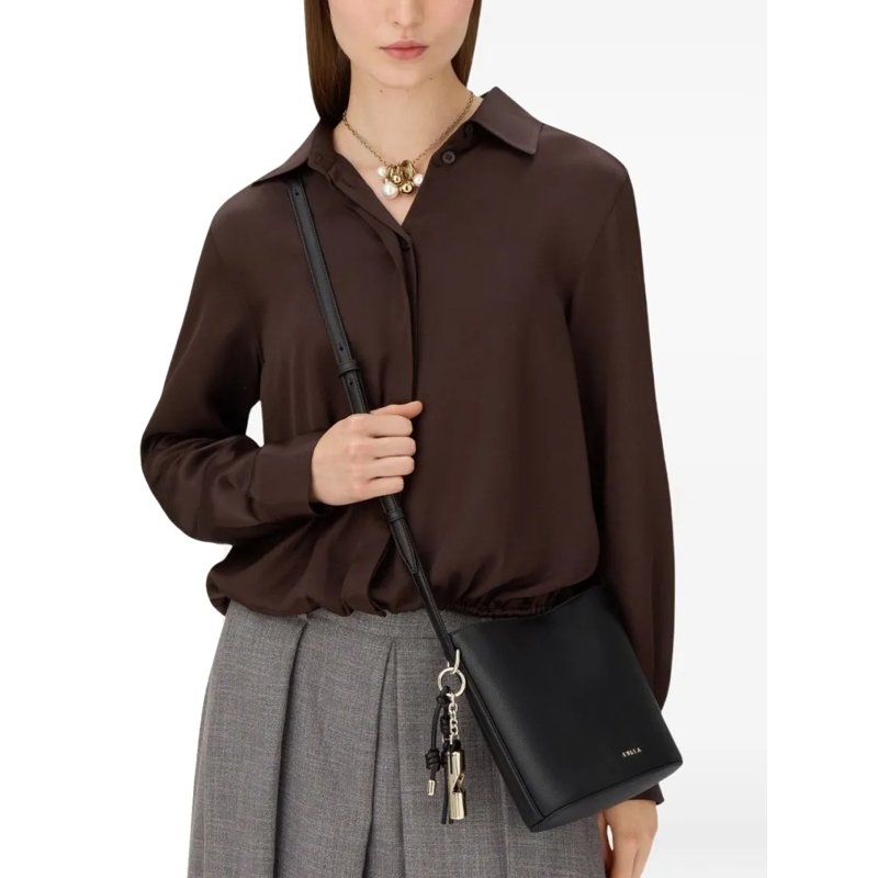 Furla Schultertasche Furla Roxie Mini Bucket Bag Nero