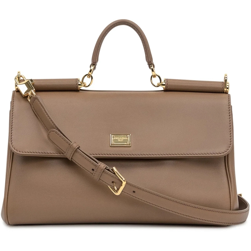 Dolce&Gabbana Tote Dolce & Gabbana Borsa Lux Ottone Vintage in Pelle taupe(Image 2)
