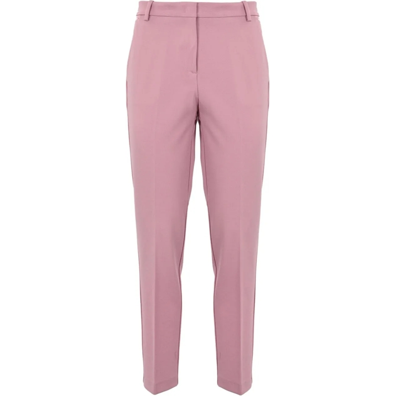 Pinko Pantalon Tailored Trousers With Viscose Blend And Fit Pink