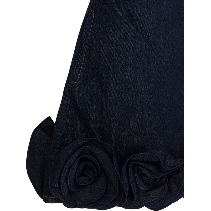 Self Portrait Minikleid Sheath Dress With 3D Flowers Black(Image 6)