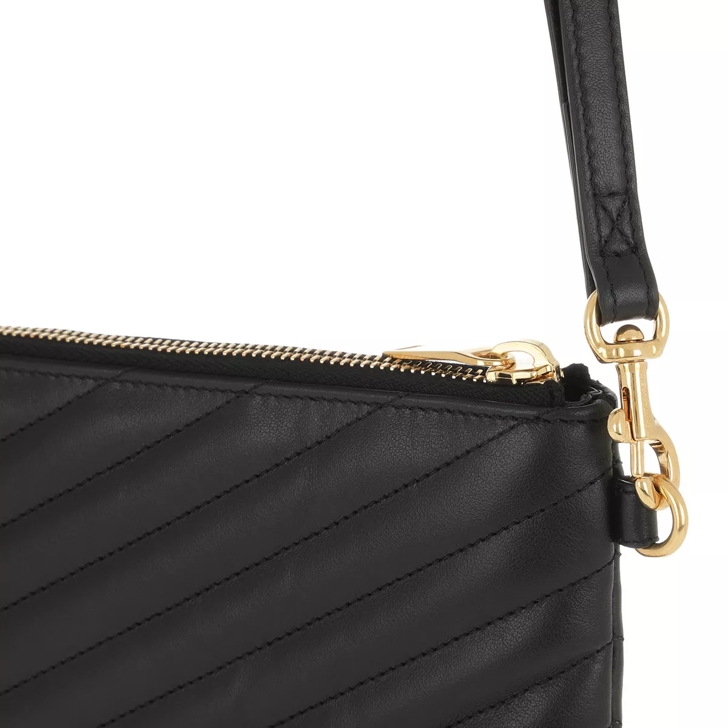 Saint laurent black monogram matelasse quilted leather clutch hotsell