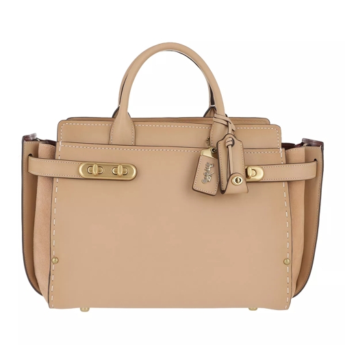 Coach Mixed Leather Double Swagger Beechwood Sporta