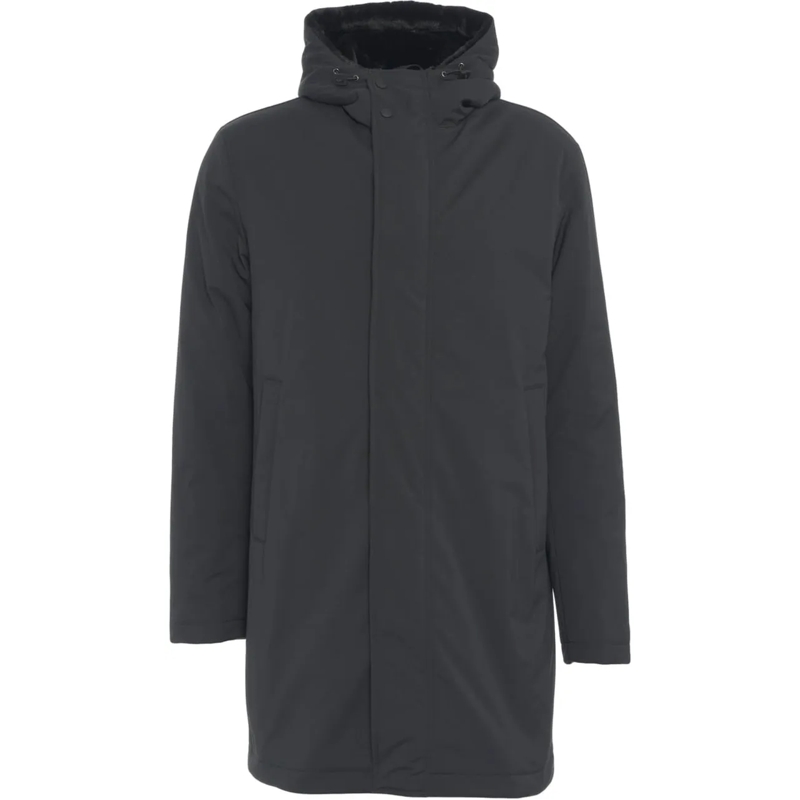 Herno Parka Parka with faux fur hood schwarz