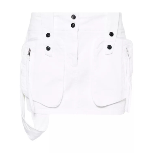 Blumarine Cargo Skirt White 
