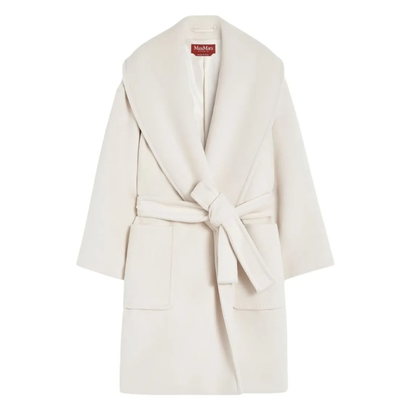 Max Mara Overgangsmantel Oversized Coat In Soft Almond Neutrals