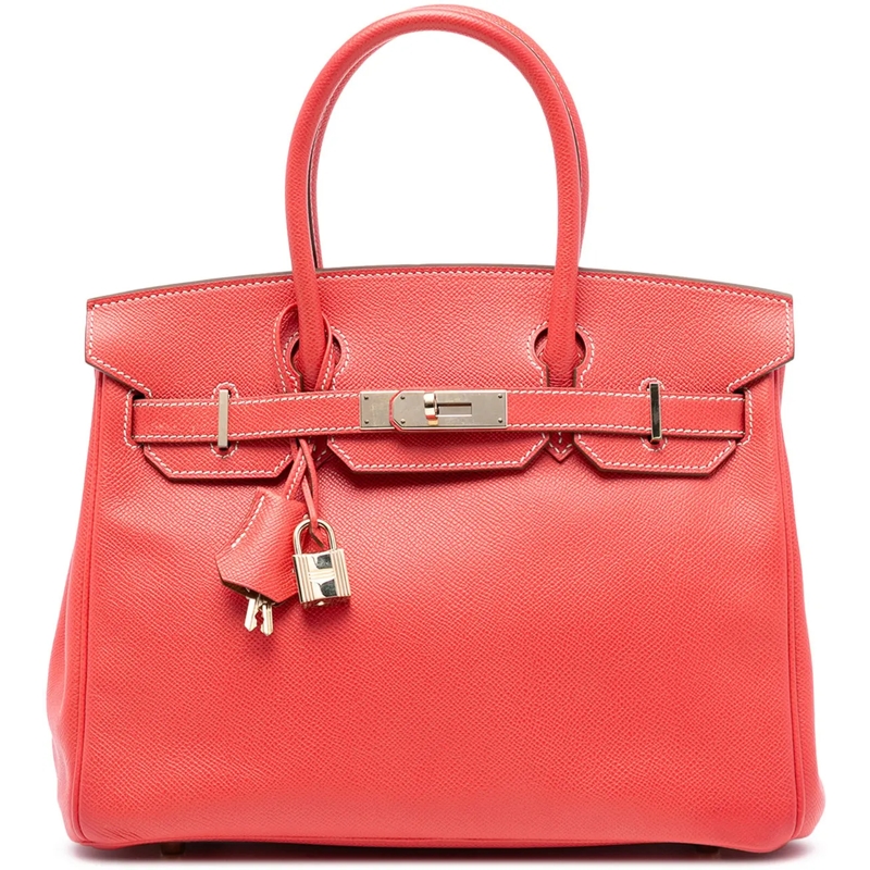 Hermès Tote Epsom Candy Verso Birkin Retourne 35 rot