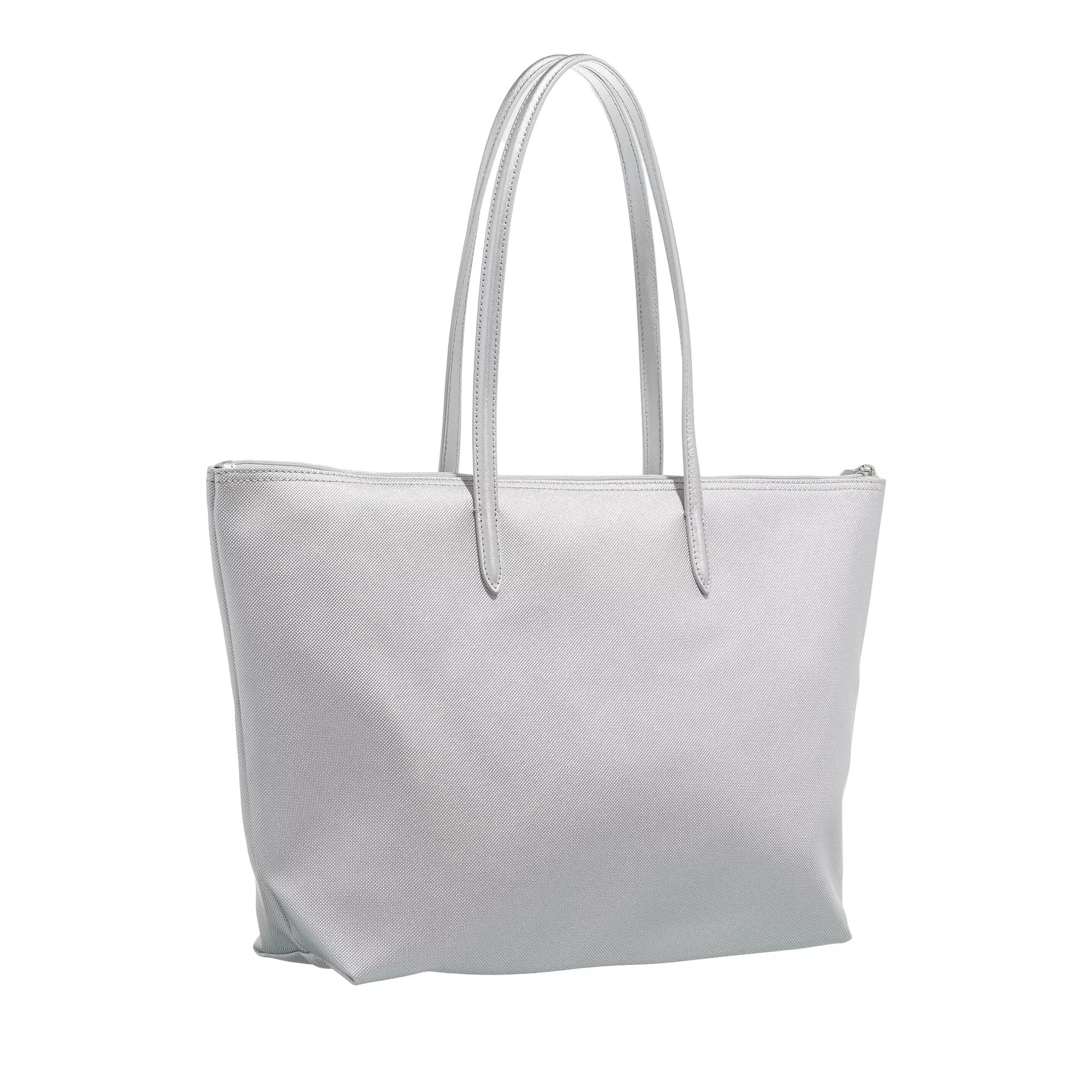 Lacoste Shoppers L Shopping Bag in zilver