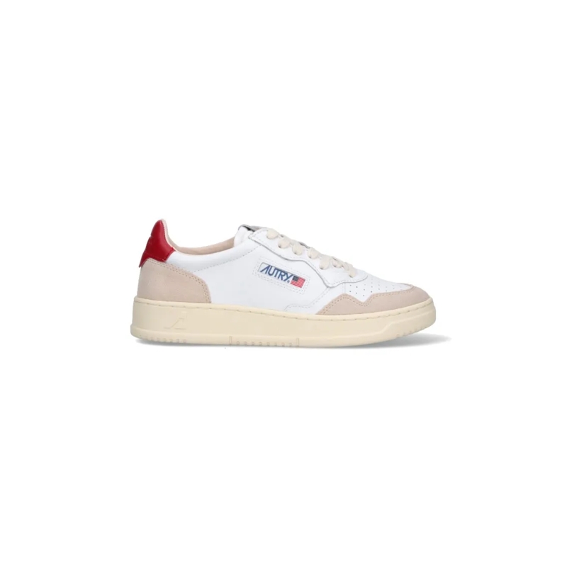 Autry International Sneaker basse "Medalist" Low-Top Sneakers White Rot