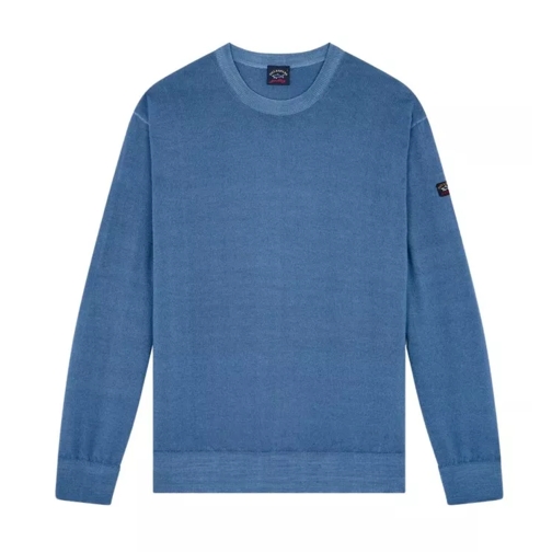 Paul & Shark Wool Crewneck Sweater Blue 
